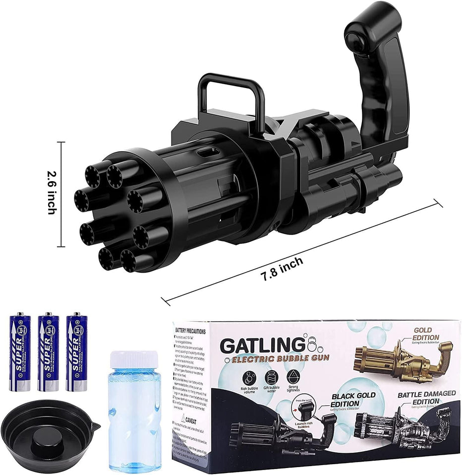 Bubble Gun 8 Hole Automatic Shooter | Bubble Gun Blower