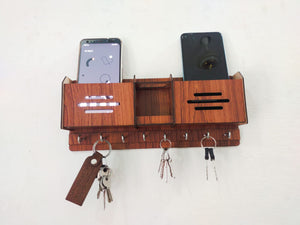 Beautiful Wooden Mobile & Key Holder