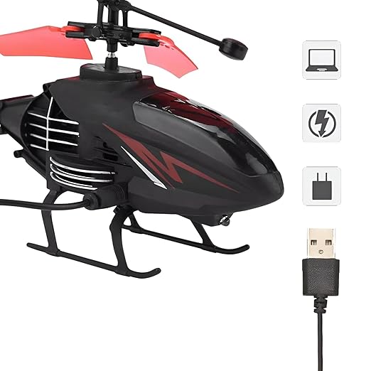 Remote Control Helicopter// Gesture Control Suspension Helicopter RC Remote With Charging LED Light