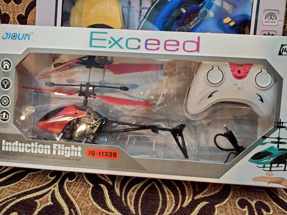 Remote Control Helicopter// Gesture Control Suspension Helicopter RC Remote With Charging LED Light